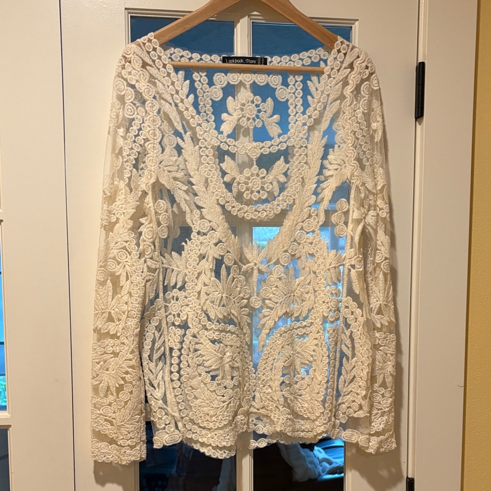 Lookbook Elegant Lace Long Sleeve Top